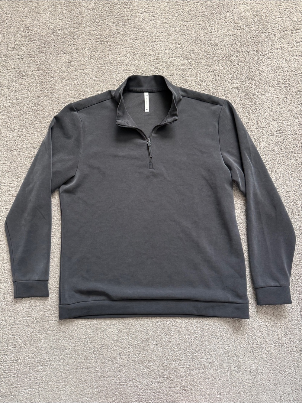 7 Diamonds Men’s Charcoal REV Quarter Zip - Large